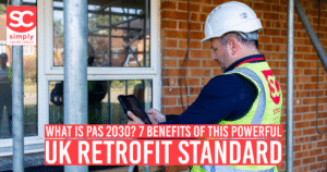 PAS 2030 certified installer fitting insulation in a UK home